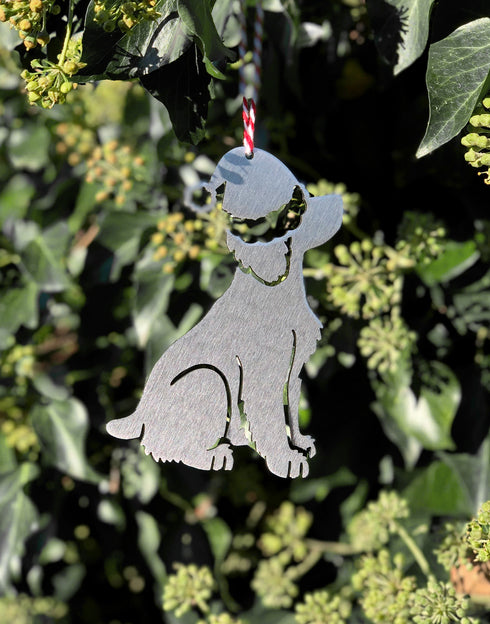 Working Cocker Spaniel in Santa Hat - Decorations for Life